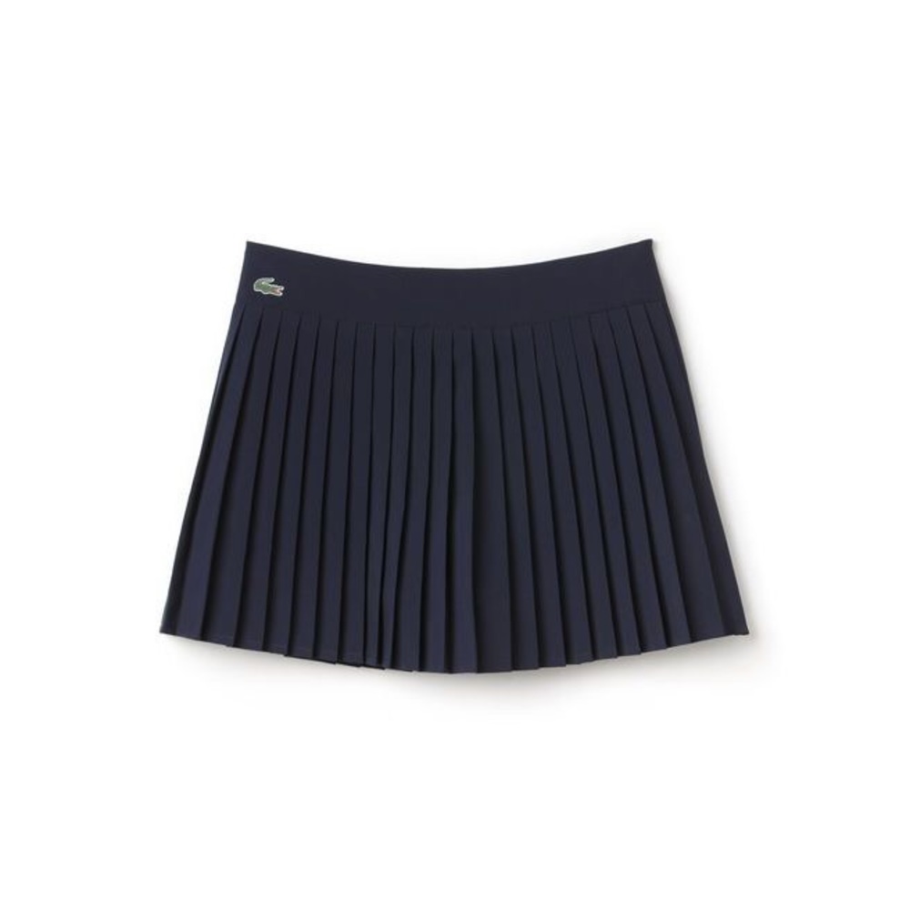 Lacoste tech solid pleated 13.5in Tennis skirt